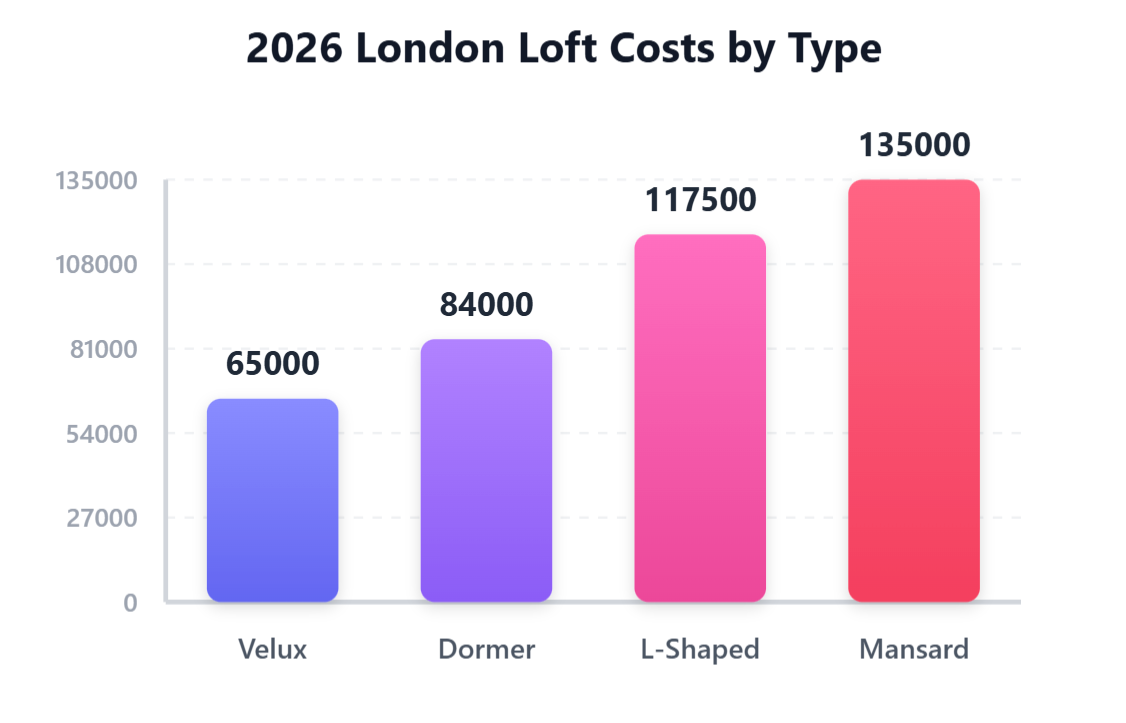 2026 London Loft Costs by Type